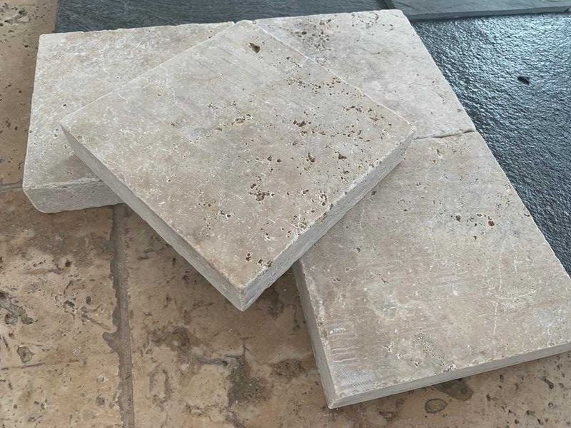 Travertin/Placi Travertin/Pavaj Travertin Beige 15,2x15,2x3 cm