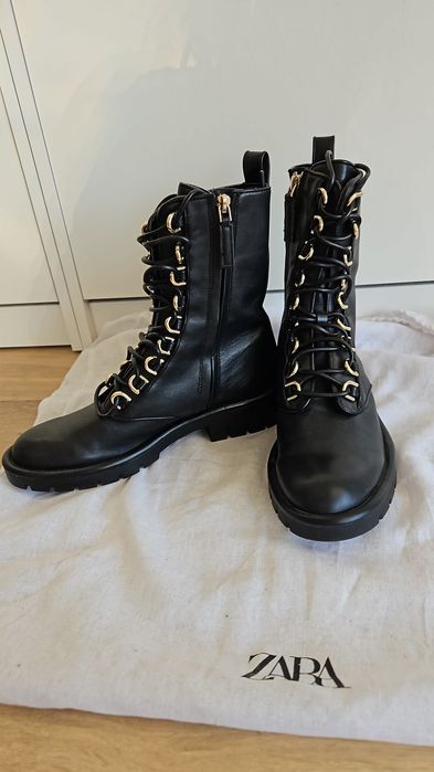 Ghete / bocanci piele naturala ZARA