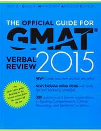 The Official Guide for GMAT Verbal Review 2015