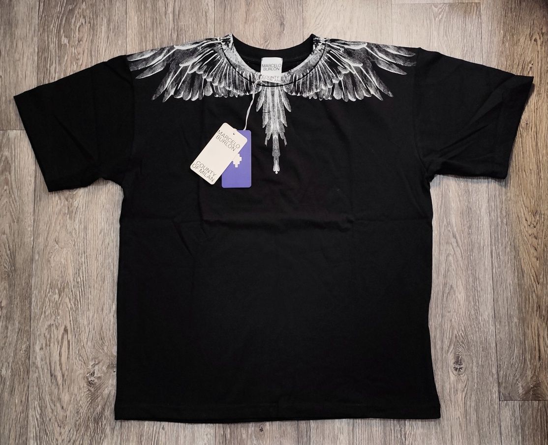Мъжка детска блуза фланелка тениска памук Marcelo Burlon Milano kids