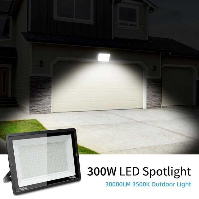 Reflector LED toobettp 300W IP66 alb cald 30000LM TRANSPORT GRATUIT