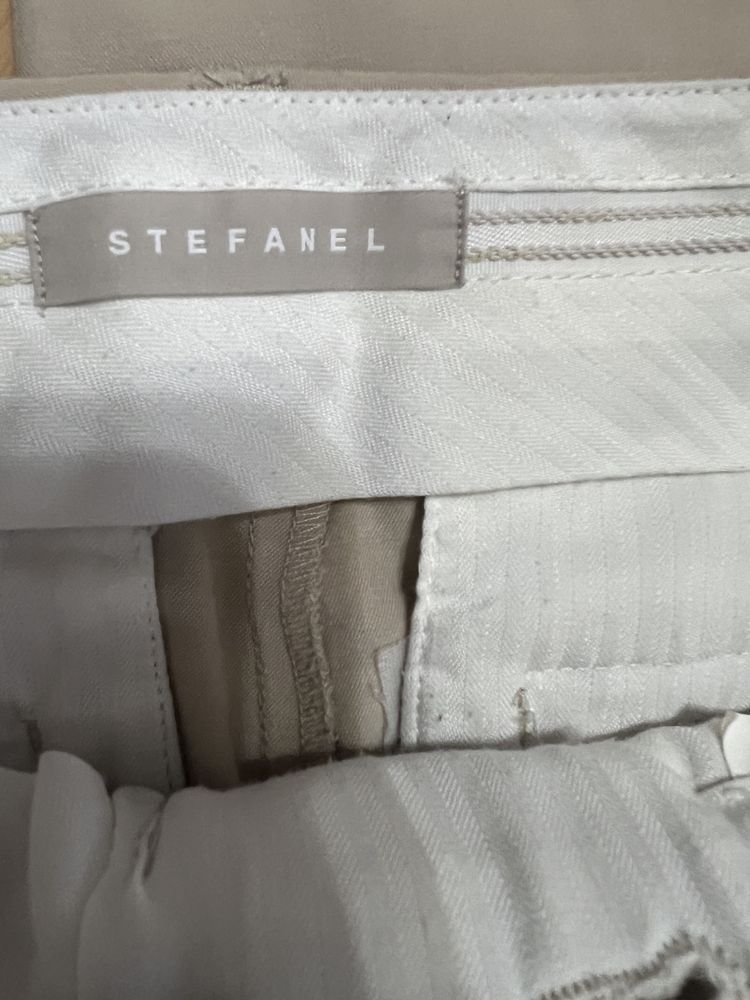 Pantaloni Stefanel casual S crem bej