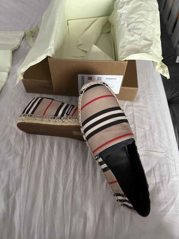Burberry Icon stripe espadrilles - marimea 38.5