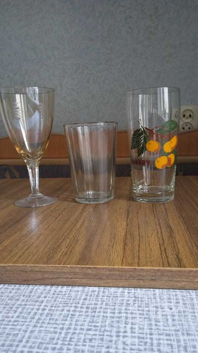 Граненые стаканы, фужеры