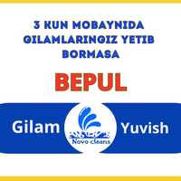 Novocleans gilam yuvish yumshoq mebel tozalash