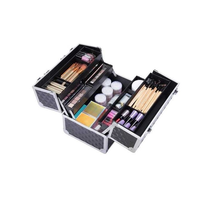 Geanta profesionala machiaj, cutie cosmetică, negru |R 411176 Black