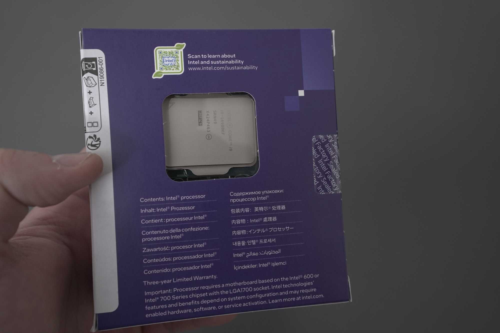 Intel Core i9-14900KF - нов процесор, запечатан