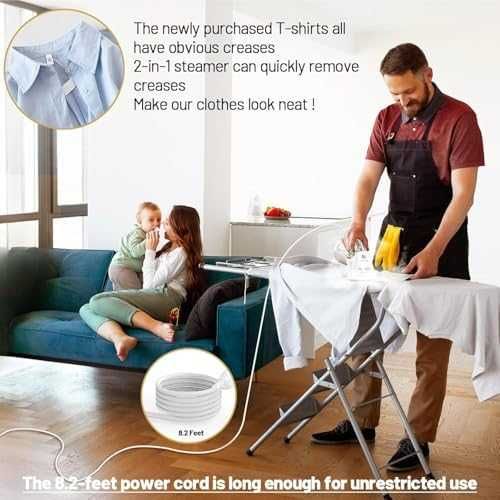 Нов Портативен парогенератор за дрехи 180 мл резервоар, 800W гладене