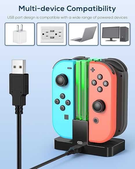 FYOUNG Докинг станция за зареждане за Switch и за Switch OLED