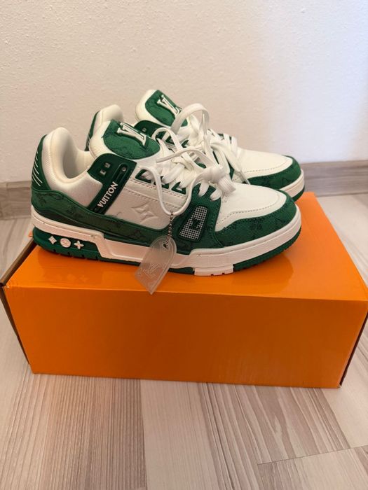 louis vuitton sneaker green size 42
