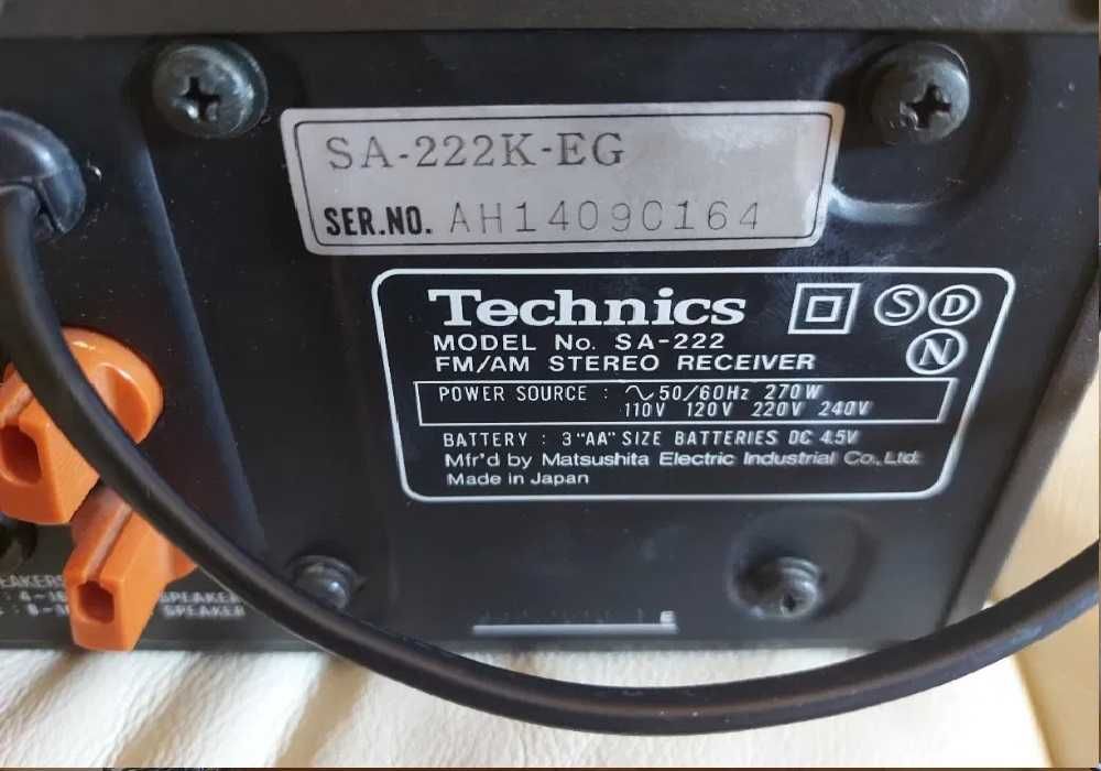 Technics SA 222 made in Japan
