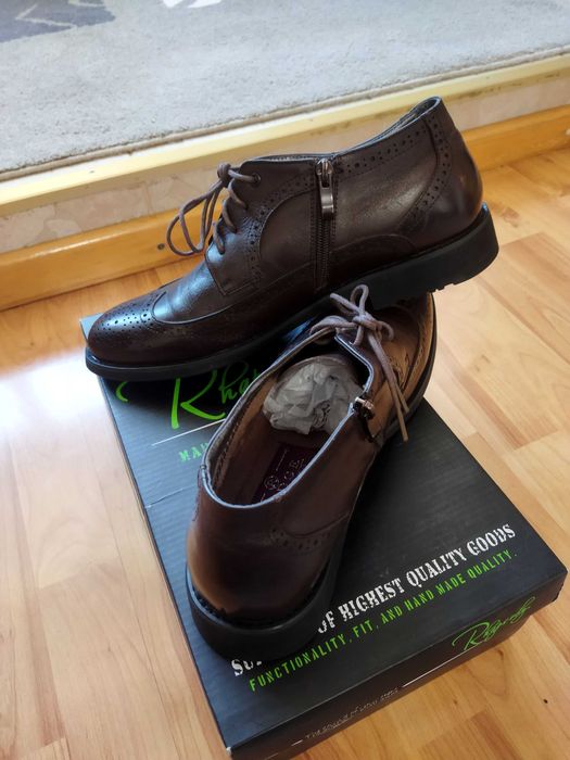 Ботинки модельные Ridge (Стамбул),кожа,оригинал,новые,р-р 42