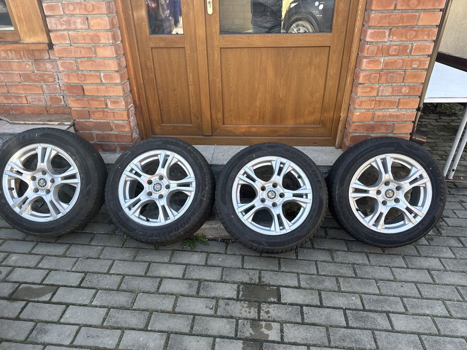Jante aliaj 114.3  cu anvelope m&s pe 16
