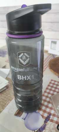 Sticla pentru fitness, 700ml, gri, BPA free, Tritan, marca Amazon
