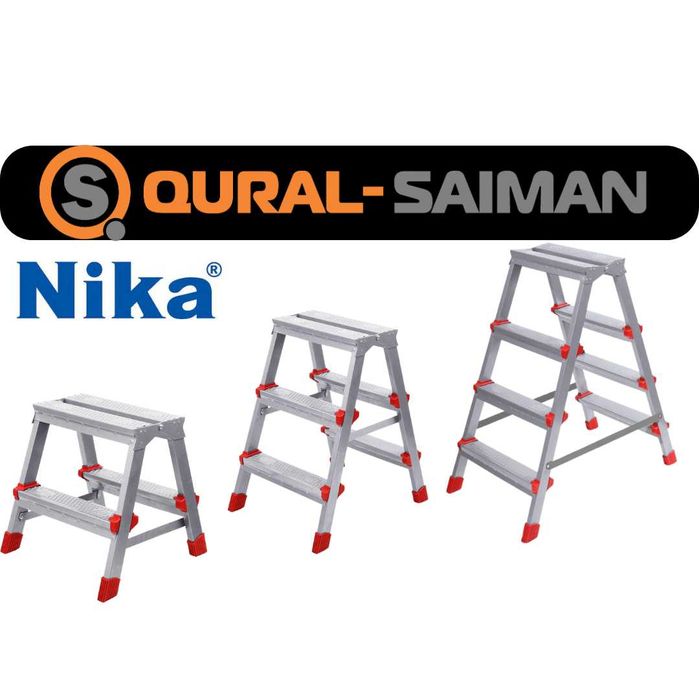 Лестница-стремянка двусторонняя Ника