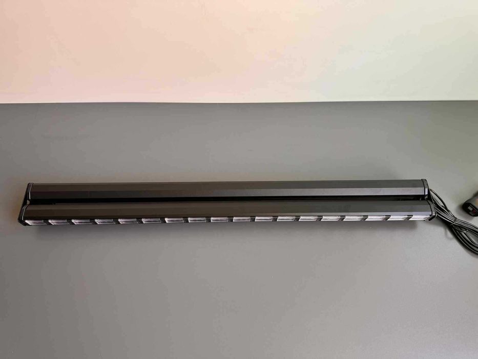 Rampa girofar LED stroboscopica 90/120cm, galben, 12V-24V