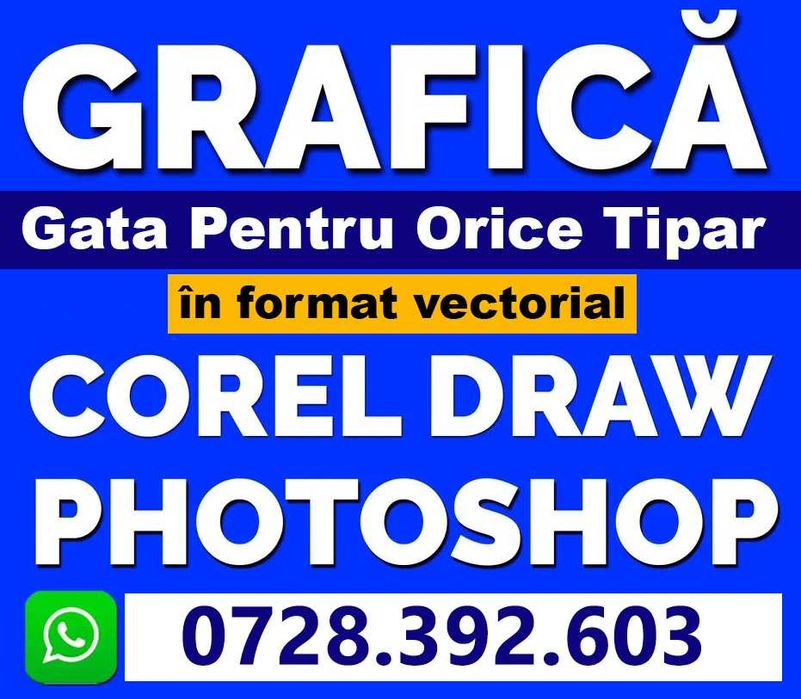 Servicii Grafică vectorială | COREL | Editare de imagini | PhotoShop |