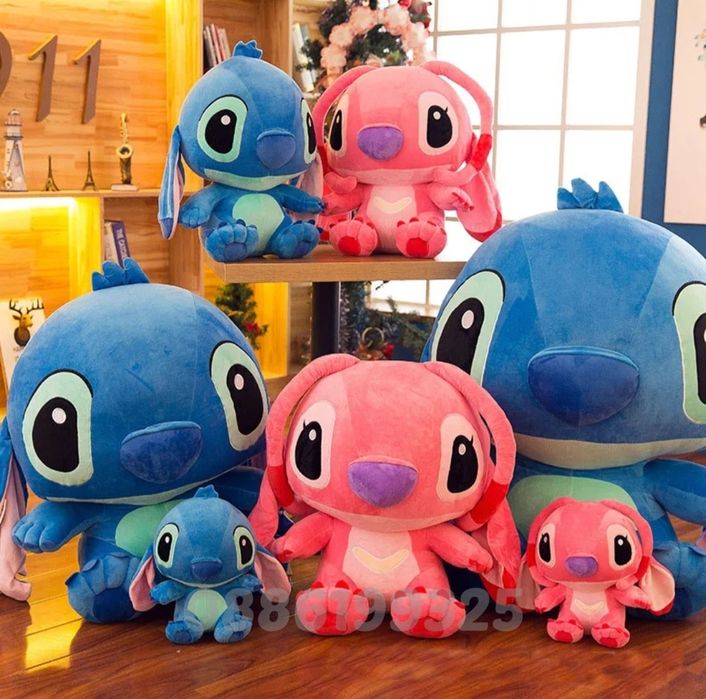 Гигантски Плюшен Стич 140см Голяма плюшена играчка Стич