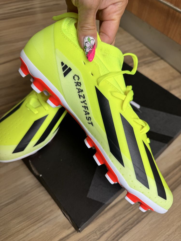 Нови оригинални бутонки adidas X CRAZYFAST LEAGUE 2G/3G AG! 44 н