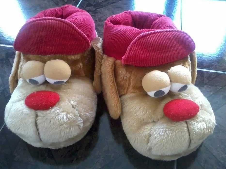 плюшени 3D пантофи