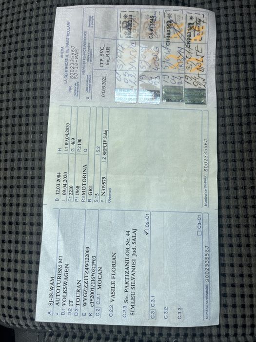 Vw Touran 5 locuri 2004
