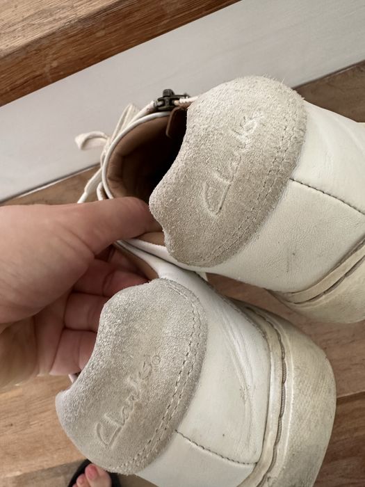 Маркови маратонки Clarks естествена кожа