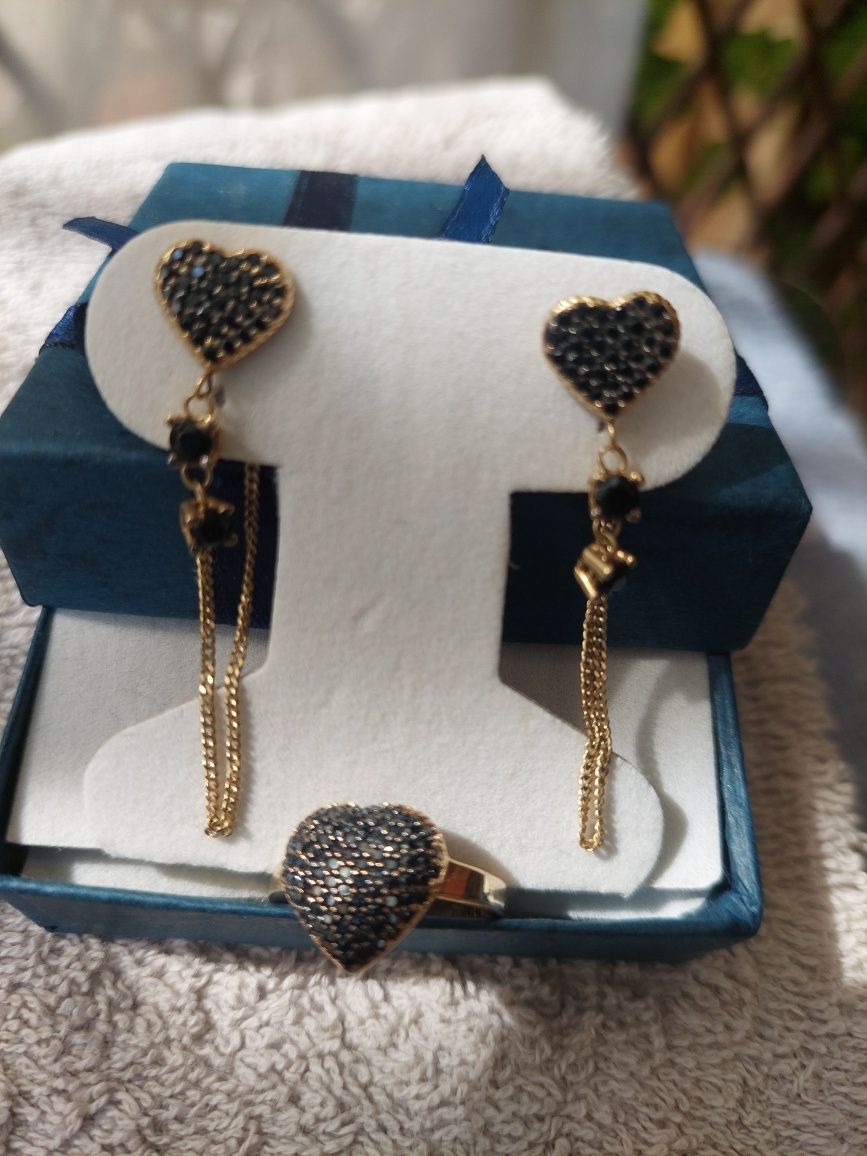 Set aur 14k inel si cercei