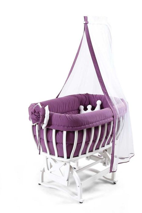 Бебешко легло - люлка Tahterevalli Culle лилав цвят