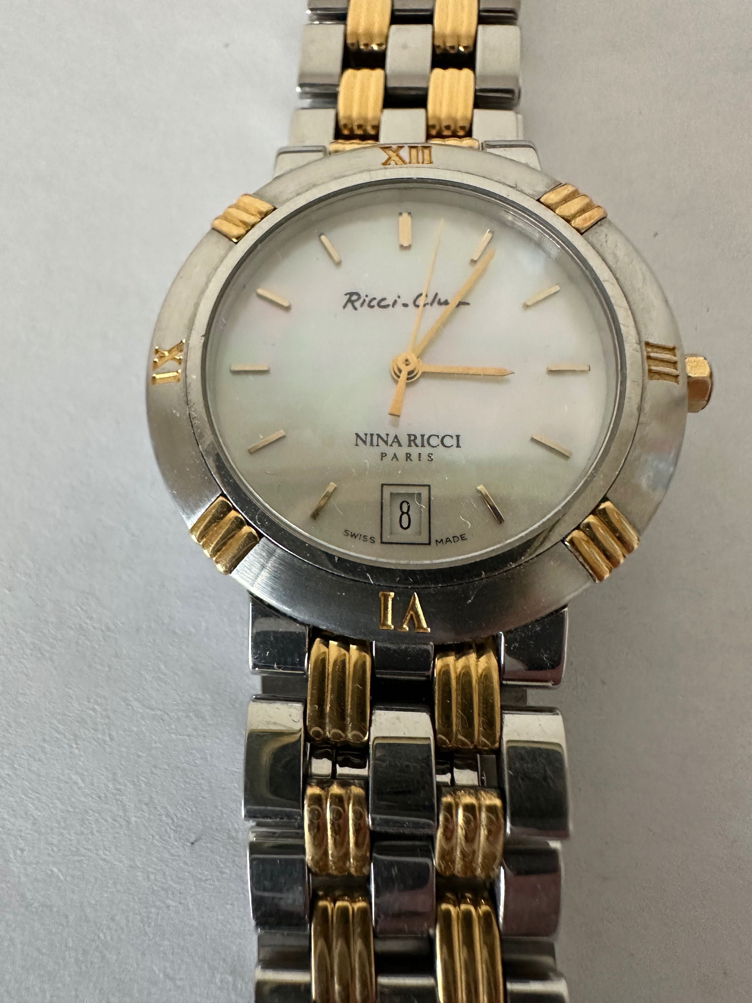 Ceas Nina Ricci, Ricci Club dama, cadran sidef, clasic, sofisticat