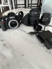 Nikon D5100 с два обектива и чанта