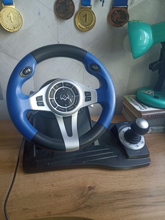 Игровой руль Sven GC W600 black blue