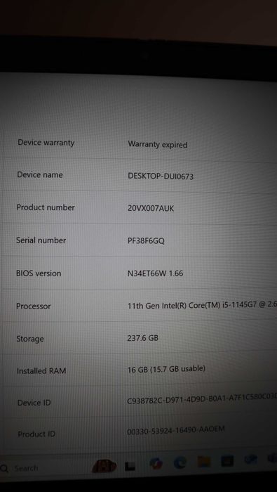 Lenovo ThinkPad P14s Gen2 FHD IPS Nvidia T500 /i5 1145G7/ 256 GB/ 16GB