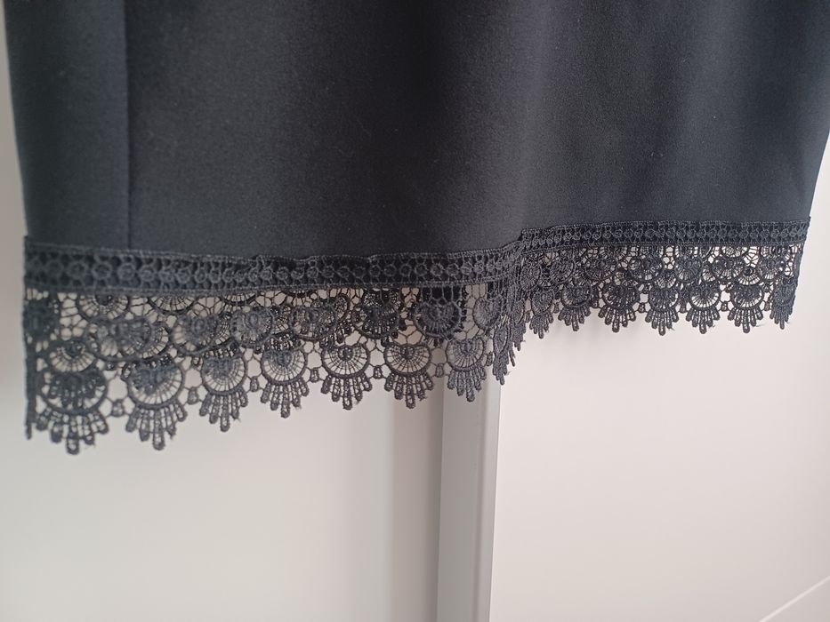 Rochie elegantă negru cu albastru