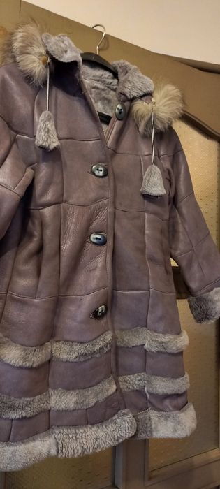 Страхотно кожено палто за малка дама