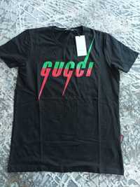 Tricou Gucci, Imprimeu Cusut, Calitate Premium, Cod QR, Produs Nou