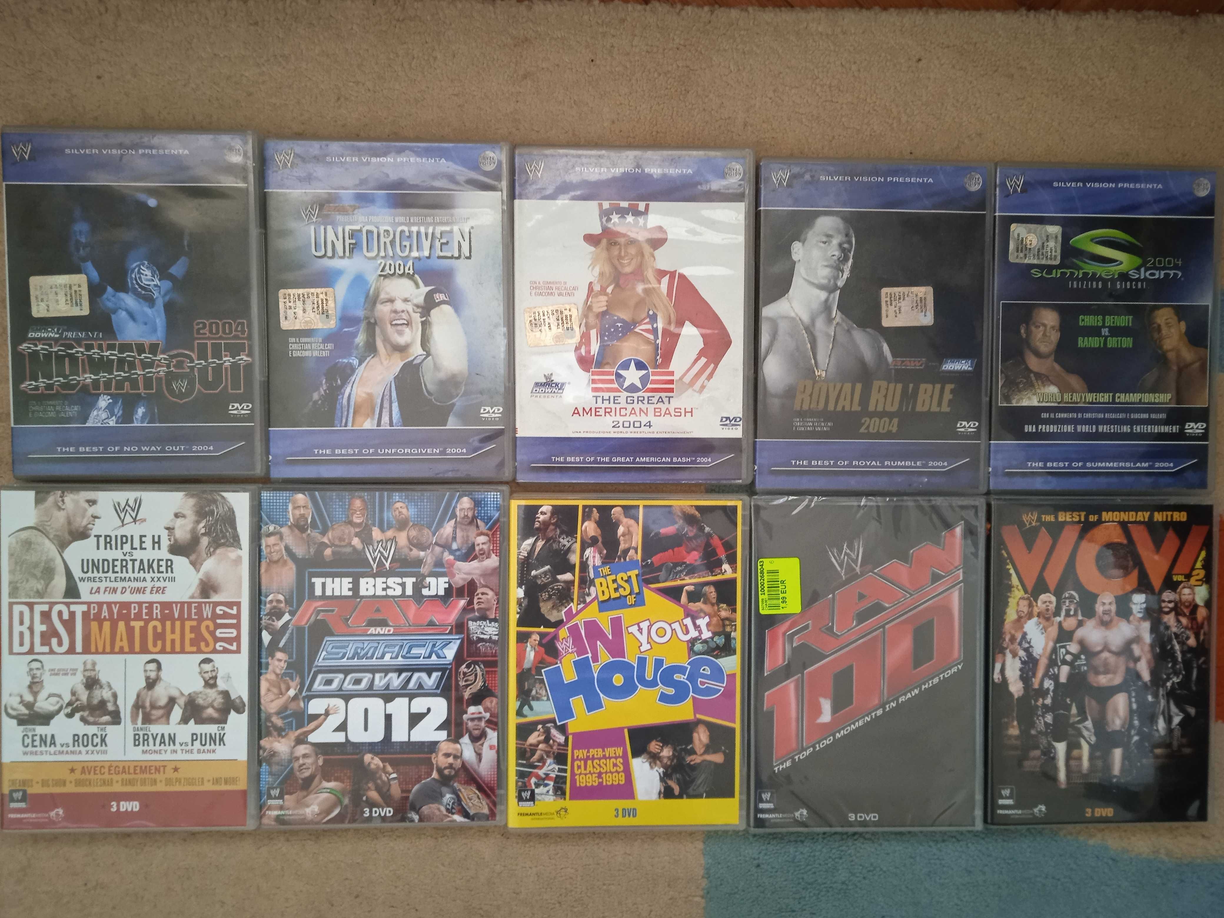Set DVD-uri Wrestling WWE, WCW, Smackdown, Raw