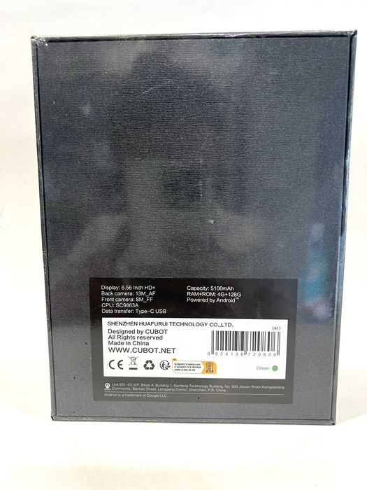 Cubot A1, Green, 128GB/4GB,  NOU/Sigilat!