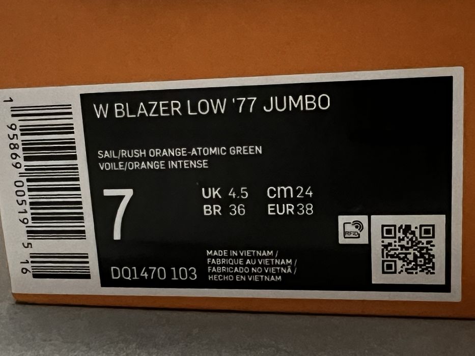 Дамски NIKE W BLAZER LOW '77 JUMBO, 38 номер