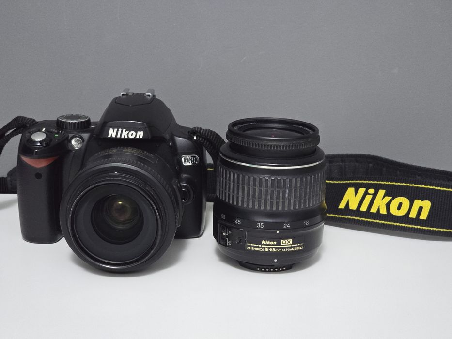 KIT Nikon D60 + Nikon 35 1.8 + Nikon 18-55 + Geanta