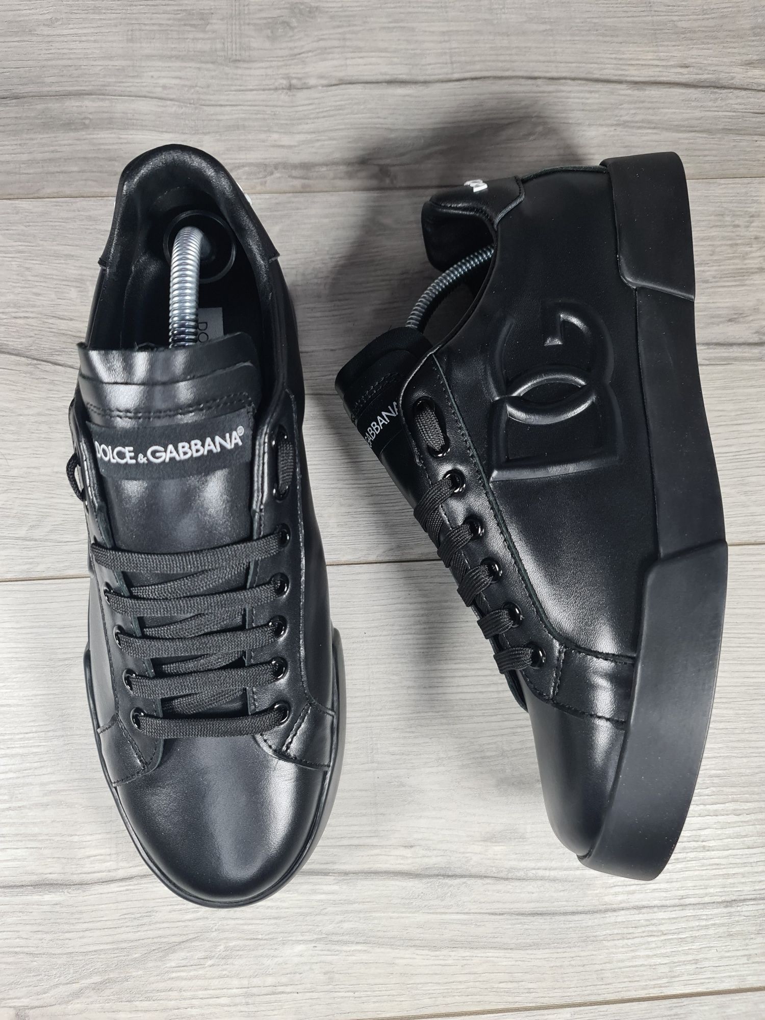 Sneakers-Dolce&Gabanna-Negru -Trans-Gratuit-Breloc-LV+Parfum-Cadou-Noi