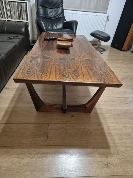 Măsuță cafea palisandru rosewood mid century