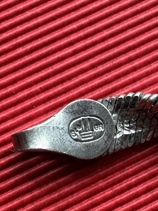 Lant argint model rope