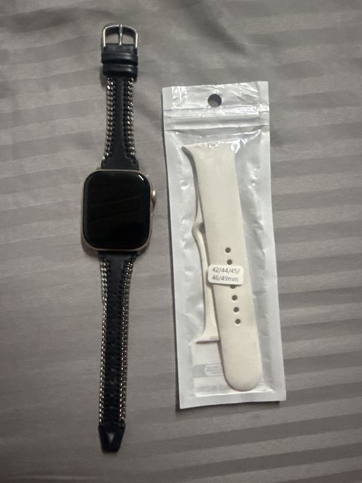 Apple watch 10 series 46 мм золотистый-белый