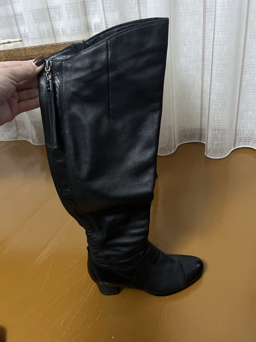 Зимние сапоги женские с каблуком