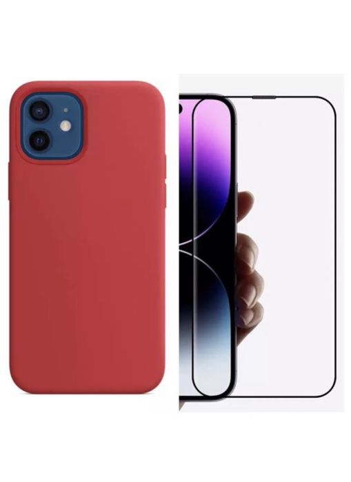 iPHONE 14/15/16e/17/PRO/MAX/PLUS/AIR Husa Alcantara + Folie Sticla HD