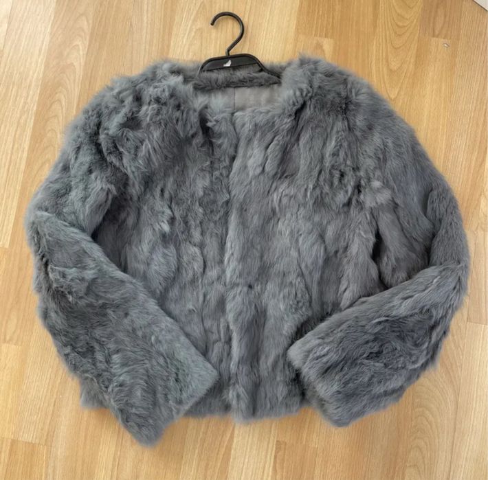 Haină de blană naturala iepure