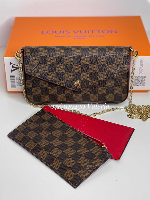 Geanta Louis Vuitton - Felicie Damier Ebene