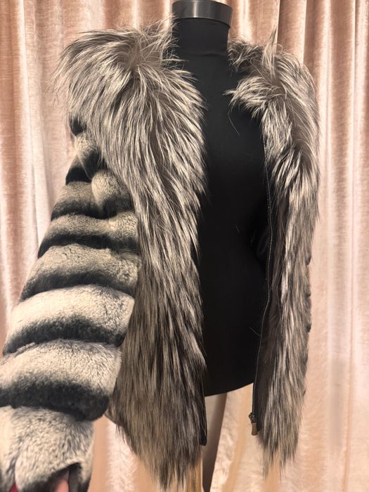 Vand blana naturala de chinchila S/M