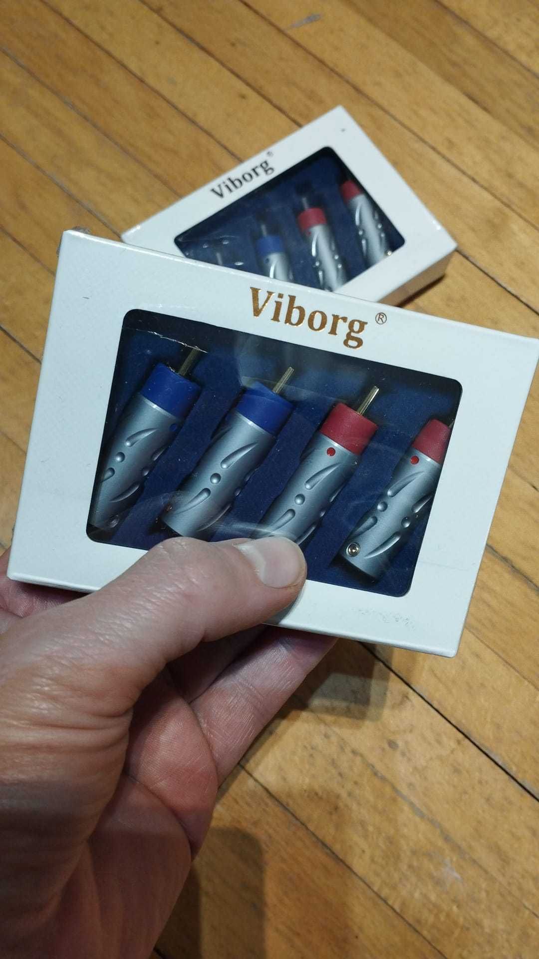 Conectori RCA Viborg cupru placat cu Aur - 4 buc.