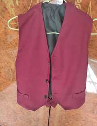 Пиджак школьный бордовый